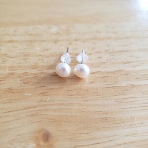 Elegant Tiny Pearl Stud Earrings